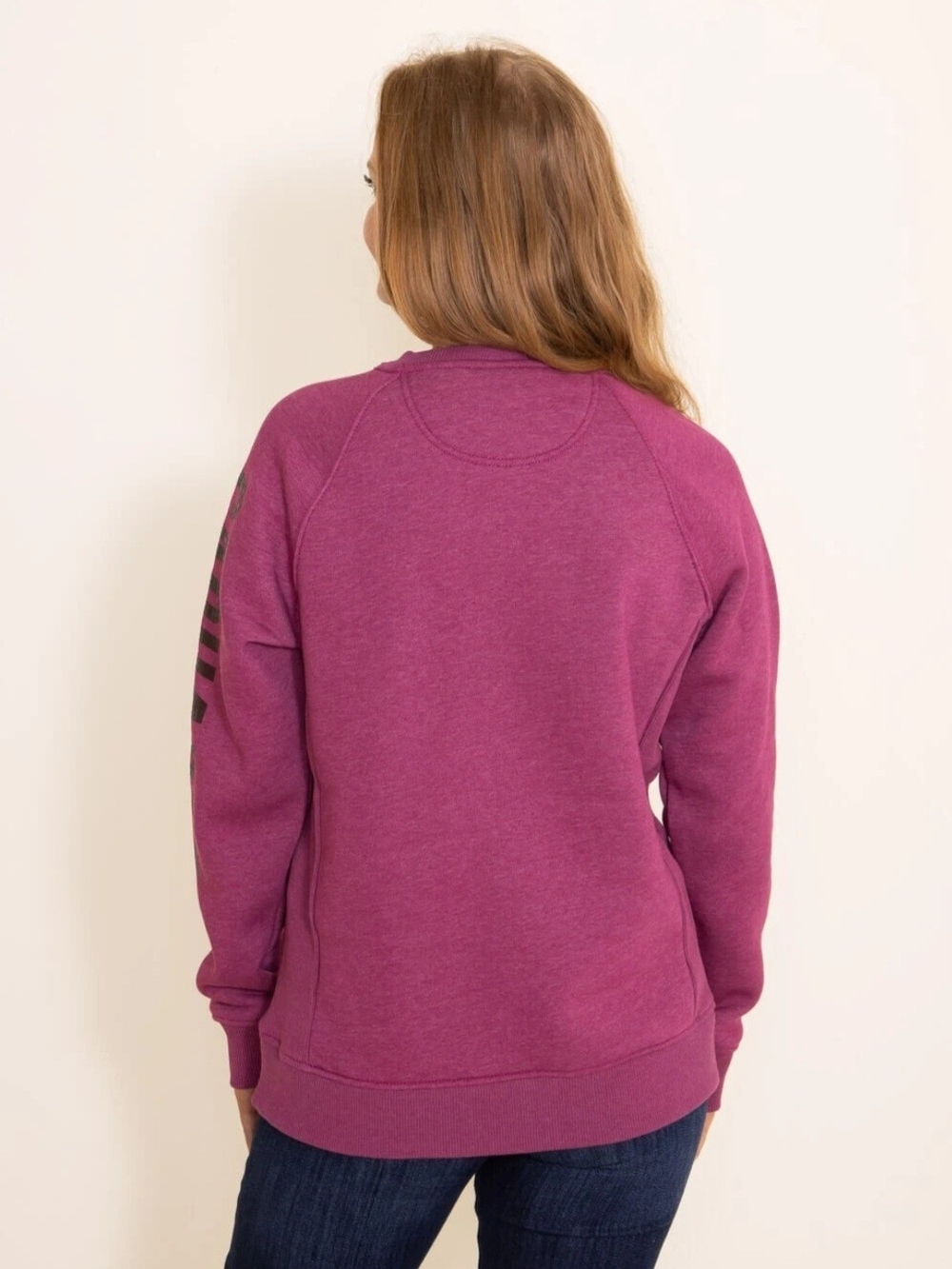 Carhartt Relaxed Fit Midweight Crewneck Block Logo Sleeve Graphic Sweatshirt - Picture 2 of 10